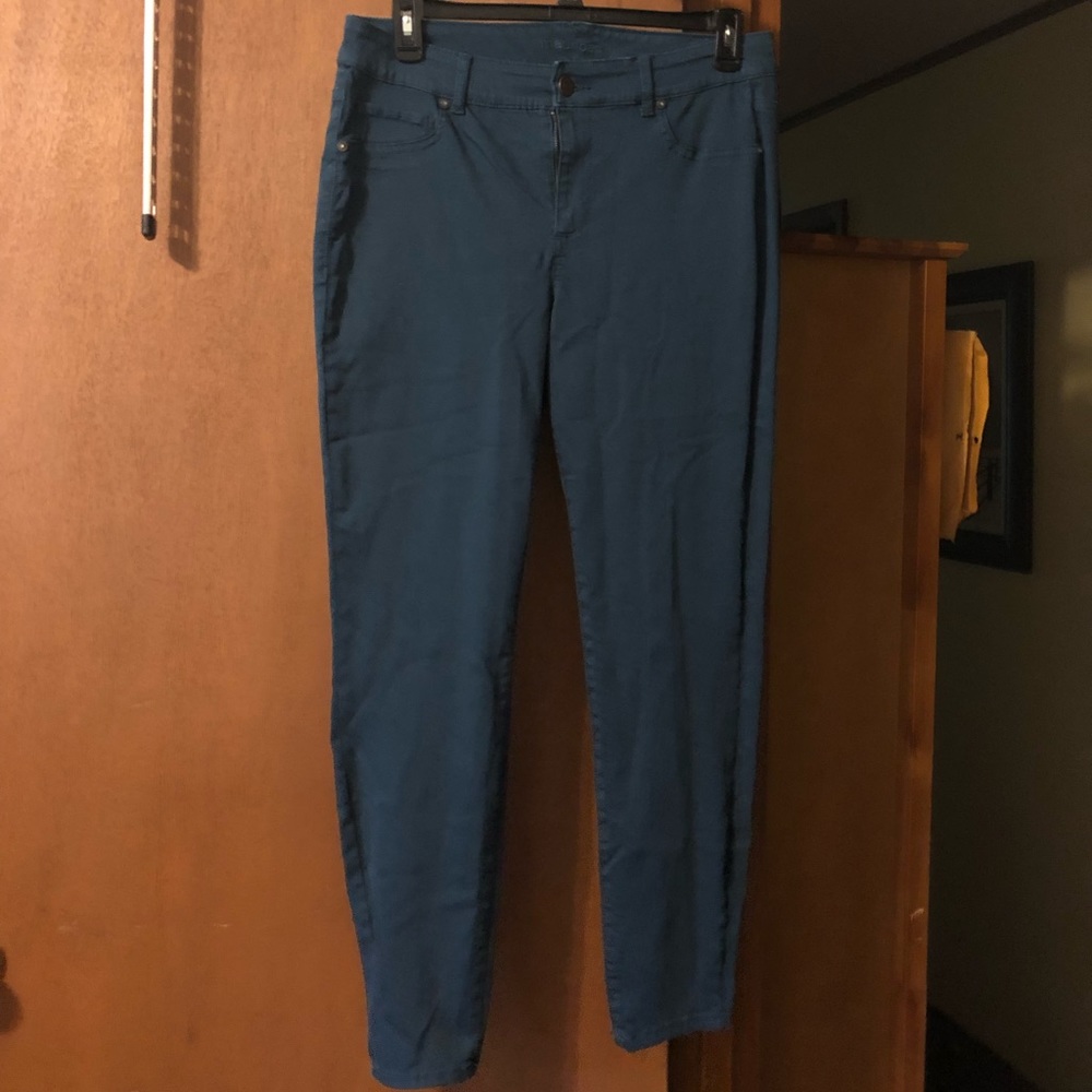 Teal jeggings